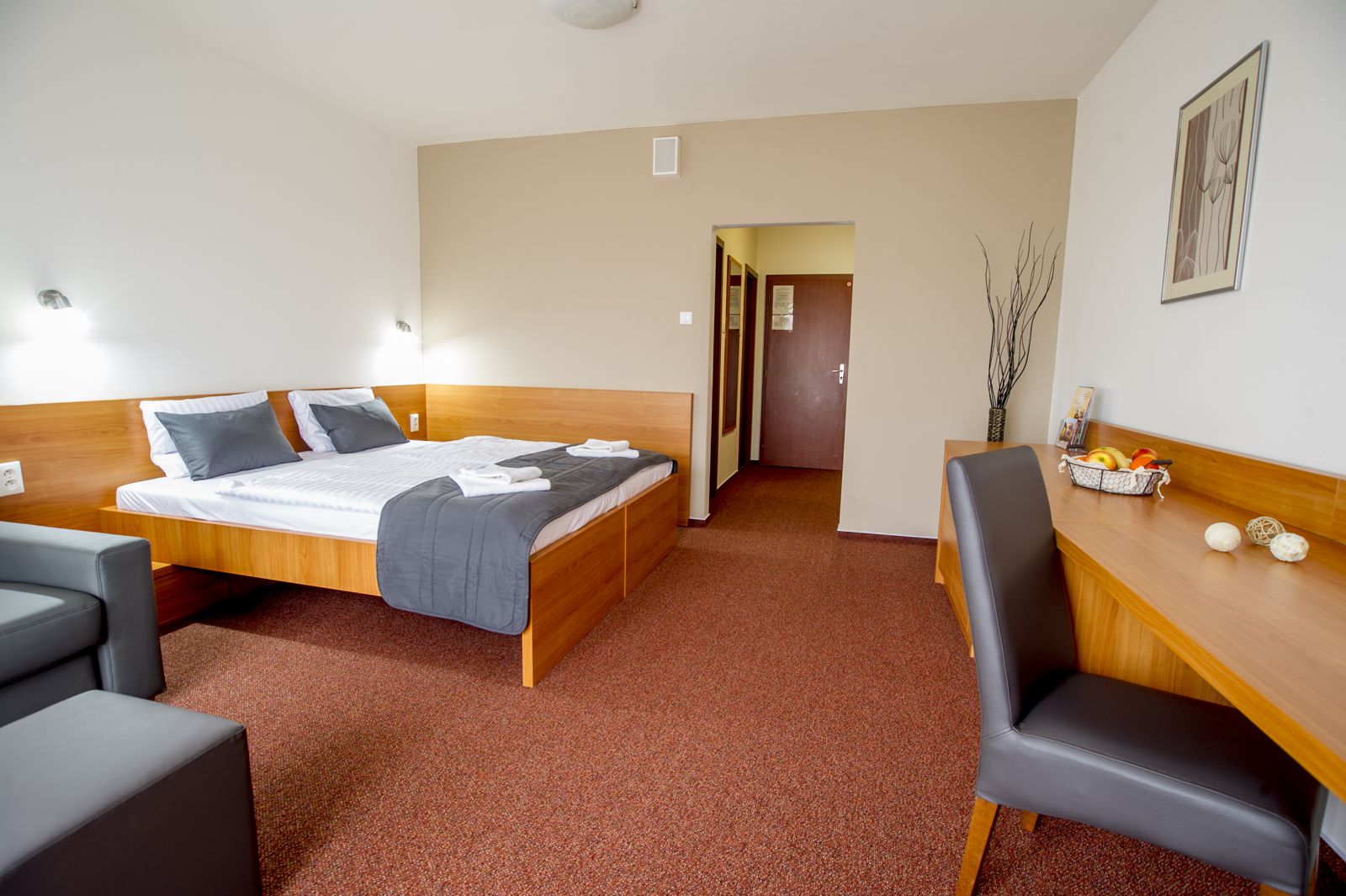 Quadruple rooms sa Wellness Hotel Thermal***